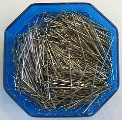 Steel pins 34mm x 0,65mm (50 gram)